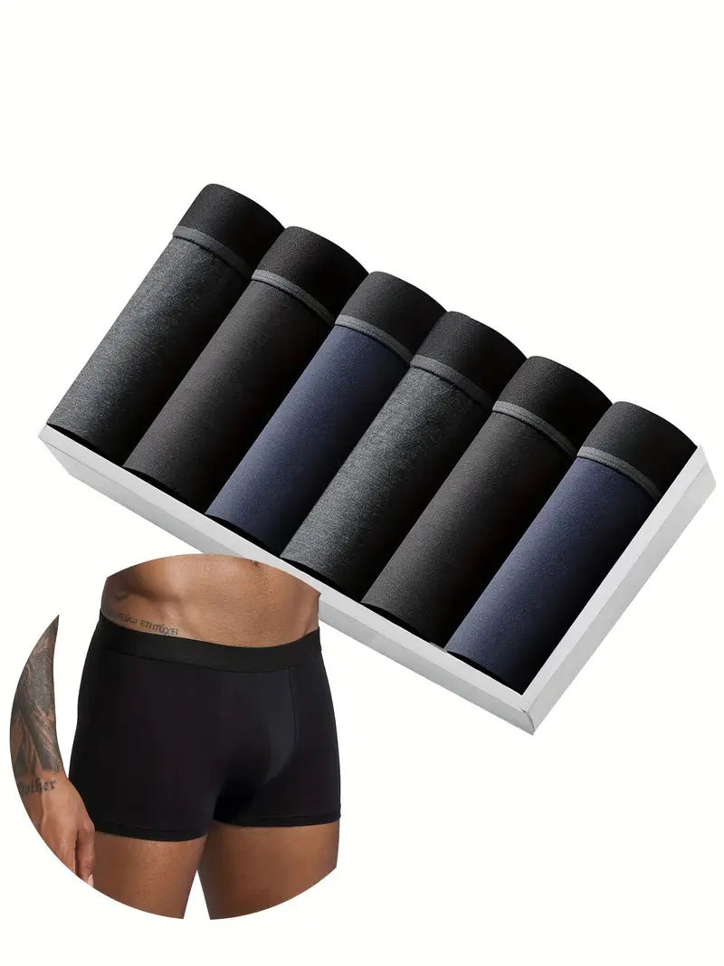 Kit cueca boxer de algodão - 6 Unidades